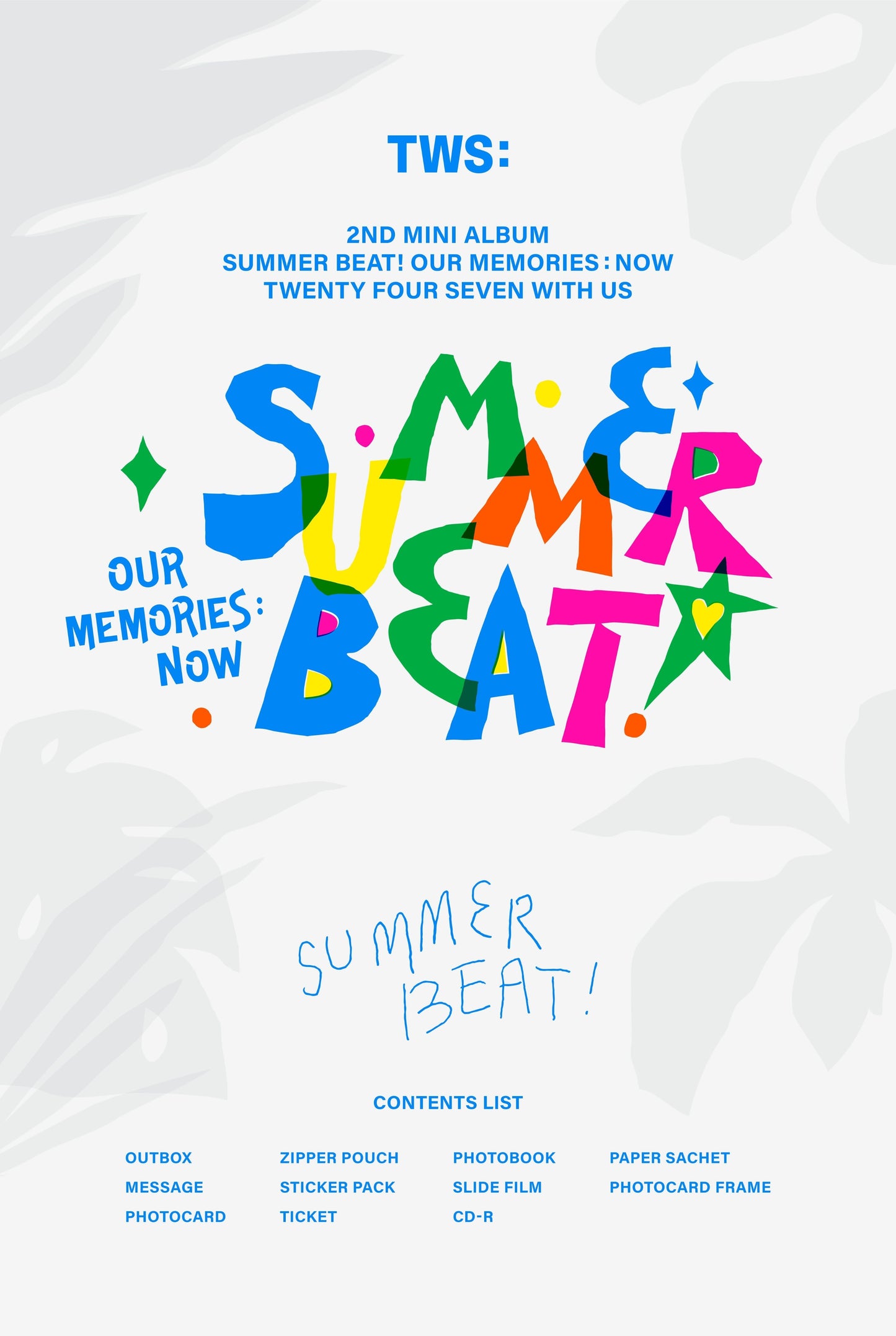 TWS 2nd Mini Album – SUMMER BEAT! (Random)