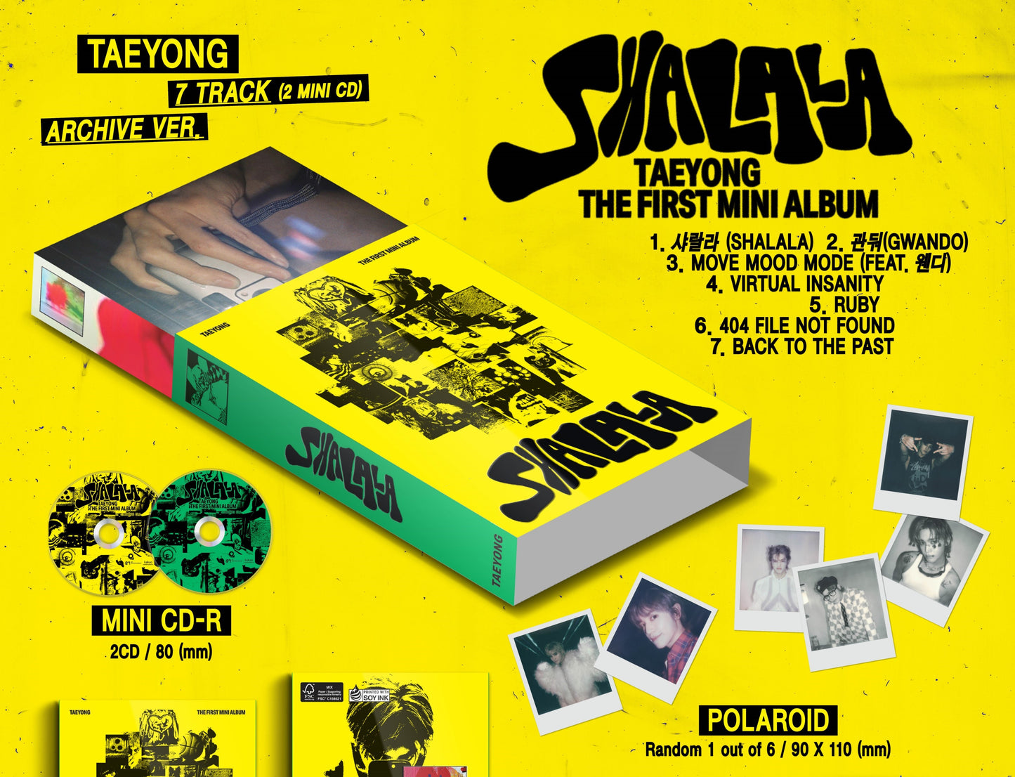 TAEYONG MINI Album Vol. 1 - SHALALA (Archive Ver.)