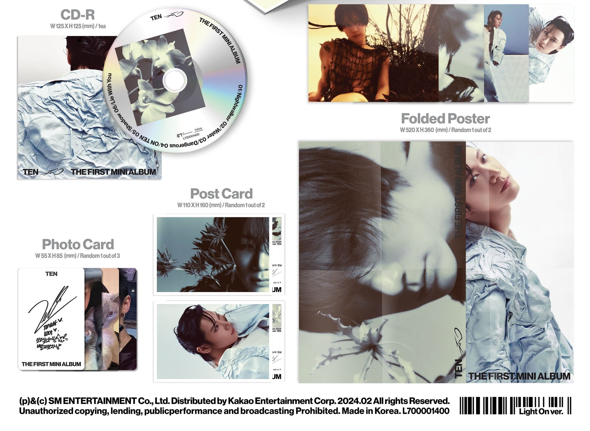 TEN THE 1ST MINI ALBUM – TEN (Light On Ver.) – K-Pop Stop NZ