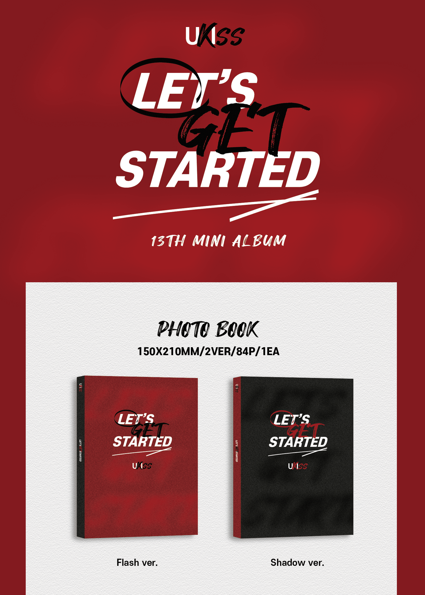 UKISS 13th Mini Album – LET’S GET STARTED (Random)