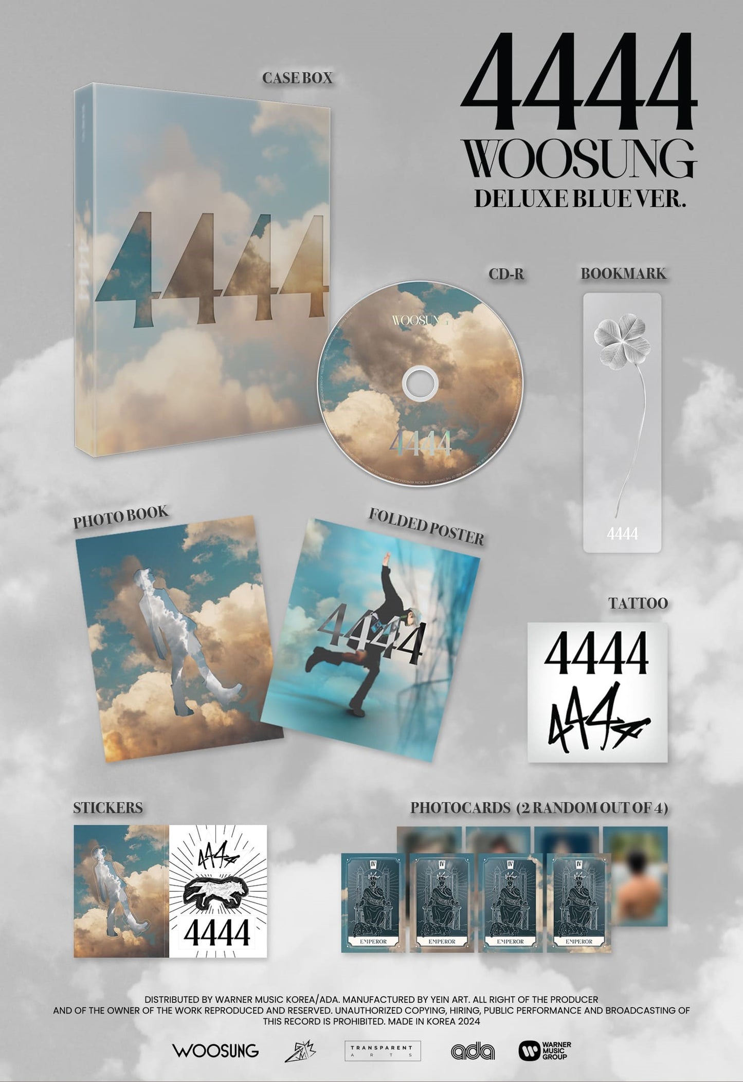 WOOSUNG – 4444 (DELUXE Ver.) (Random)