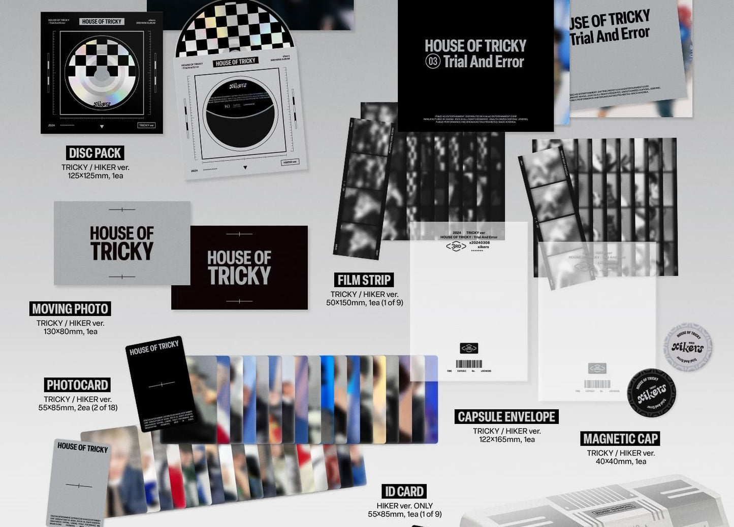 xikers Mini Album Vol. 3 – HOUSE OF TRICKY : Trial And Error (Random)