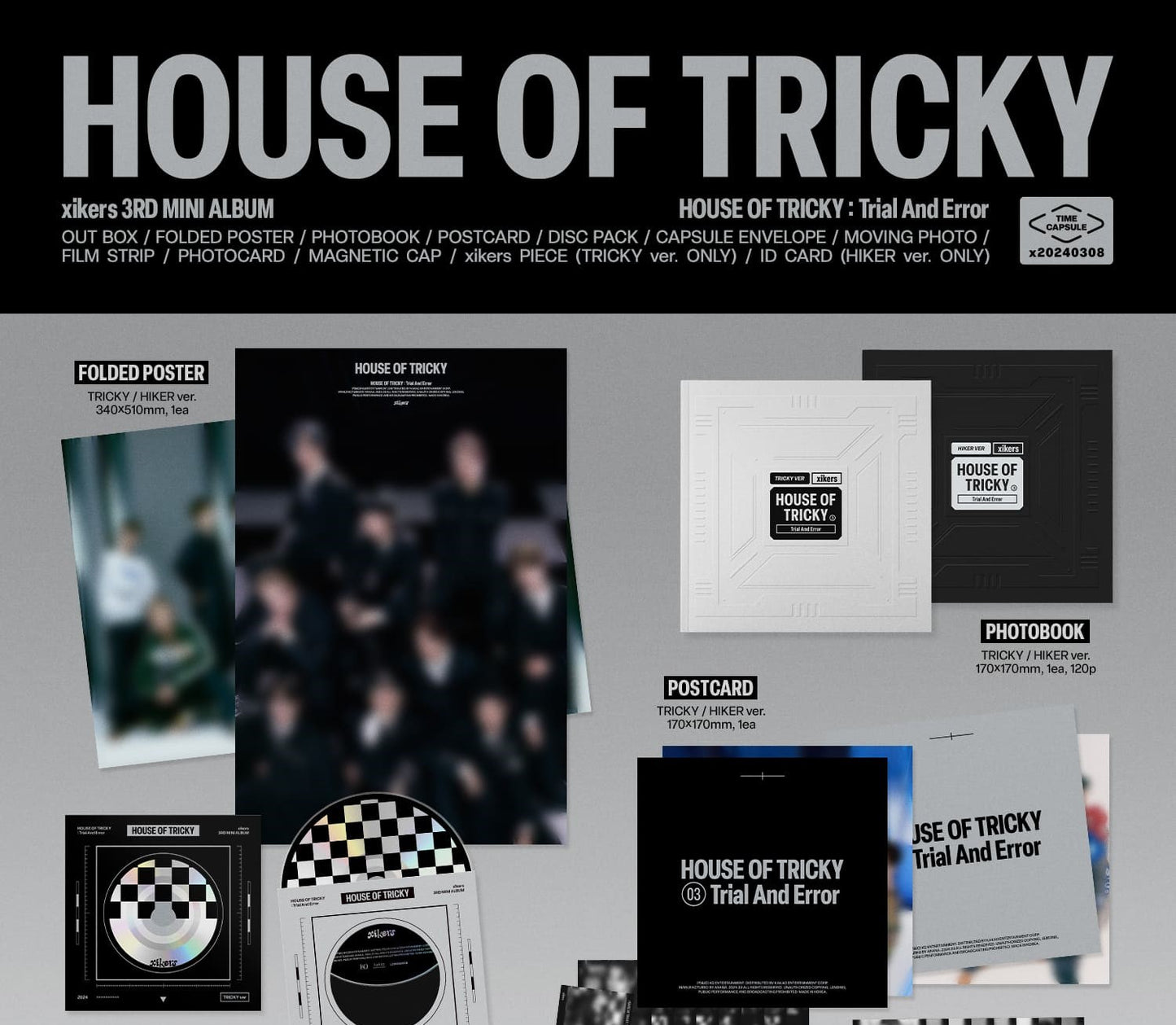 xikers Mini Album Vol. 3 – HOUSE OF TRICKY : Trial And Error (Random)