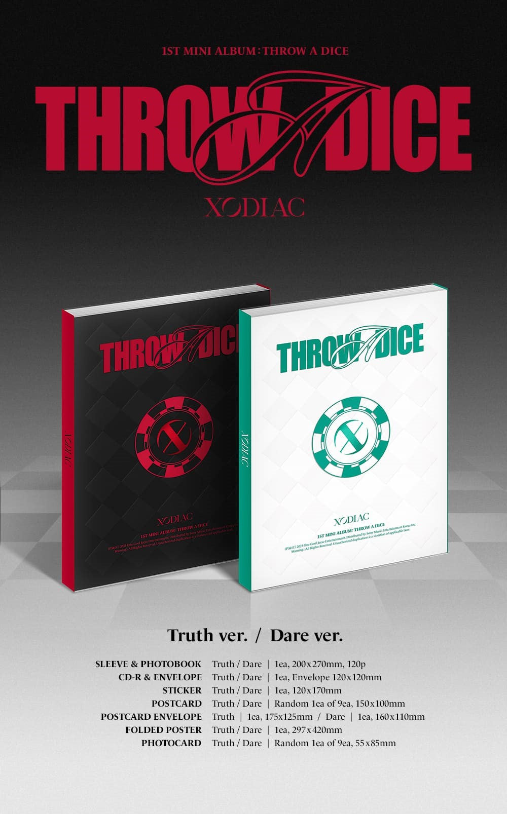 XODIAC Mini Album Vol. 1 - THROW A DICE (Random)