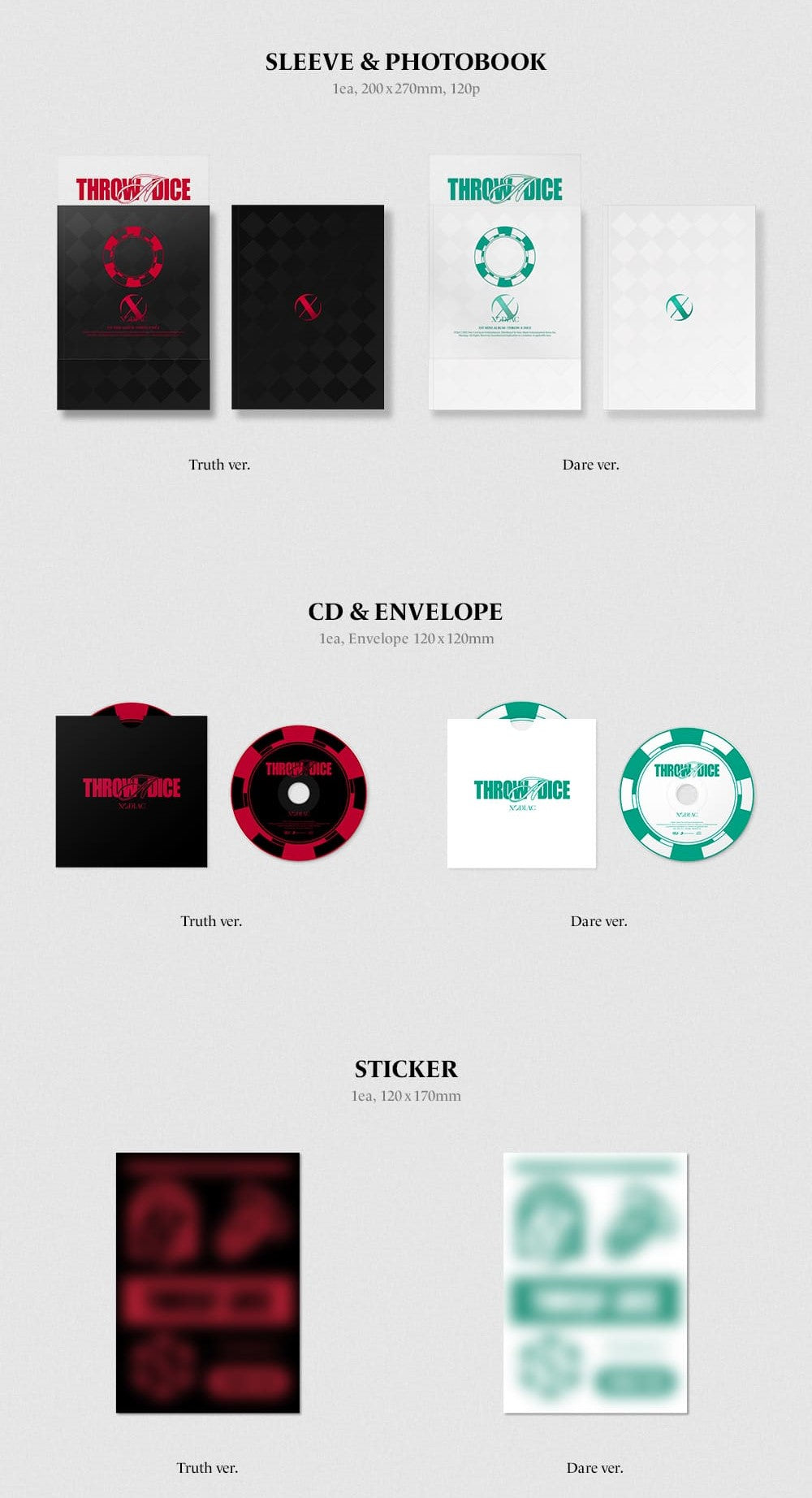 XODIAC Mini Album Vol. 1 - THROW A DICE (Random)