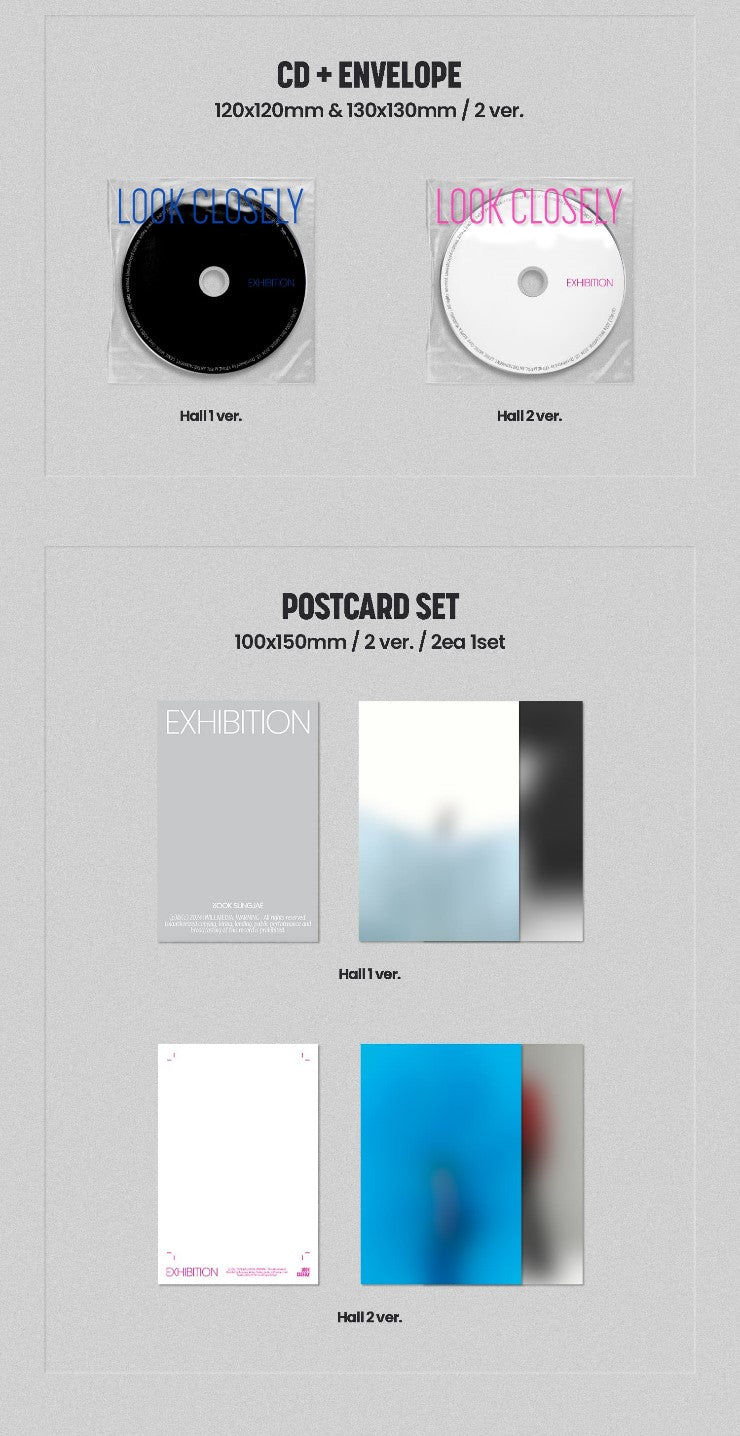 YOOK SUNG JAE﻿ THE 1ST SINGLE ALBUM – EXHIBITION Look Closely (Random)
