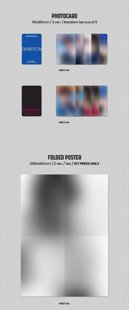 YOOK SUNG JAE﻿ THE 1ST SINGLE ALBUM – EXHIBITION Look Closely (Random)