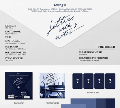 Young K – Letters with notes (Digipack Ver.)