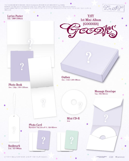 PRE-ORDER: Y:SY 1st Mini Album - GOODIES