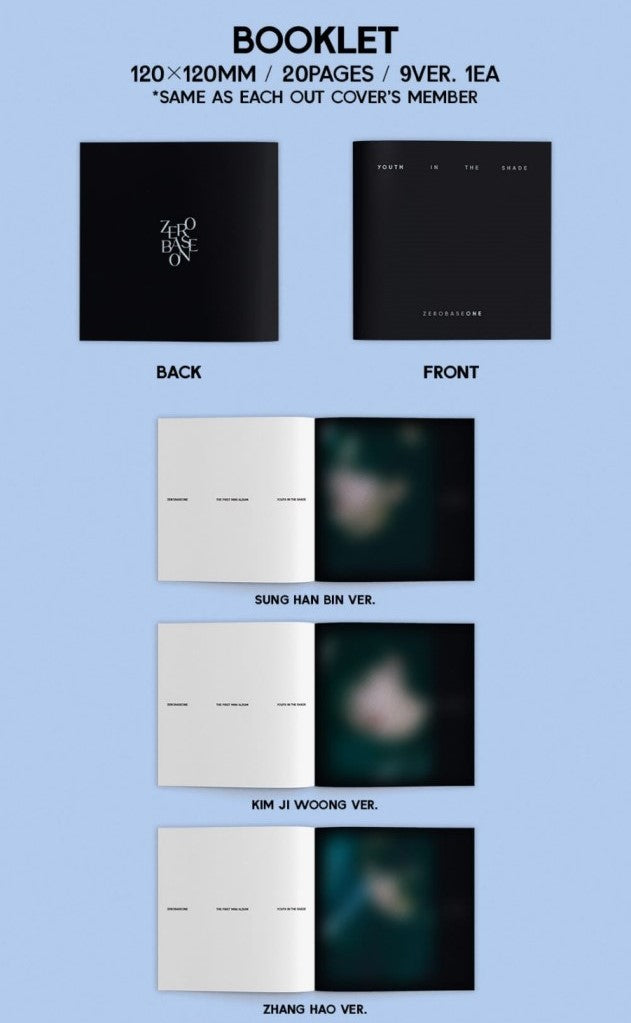 [PRE-OWNED] ZEROBASEONE Mini Album Vol. 1 - YOUTH IN THE SHADE (Digipack Ver.)