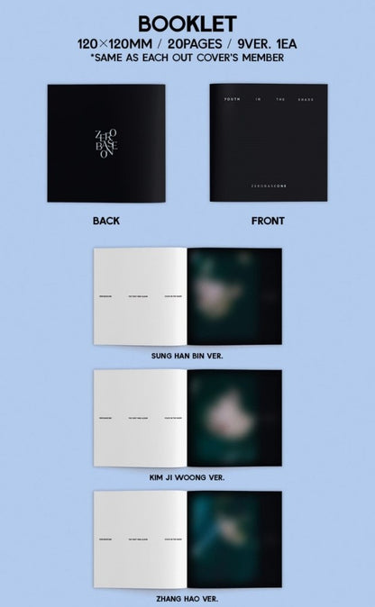 [PRE-OWNED] ZEROBASEONE Mini Album Vol. 1 - YOUTH IN THE SHADE (Digipack Ver.)