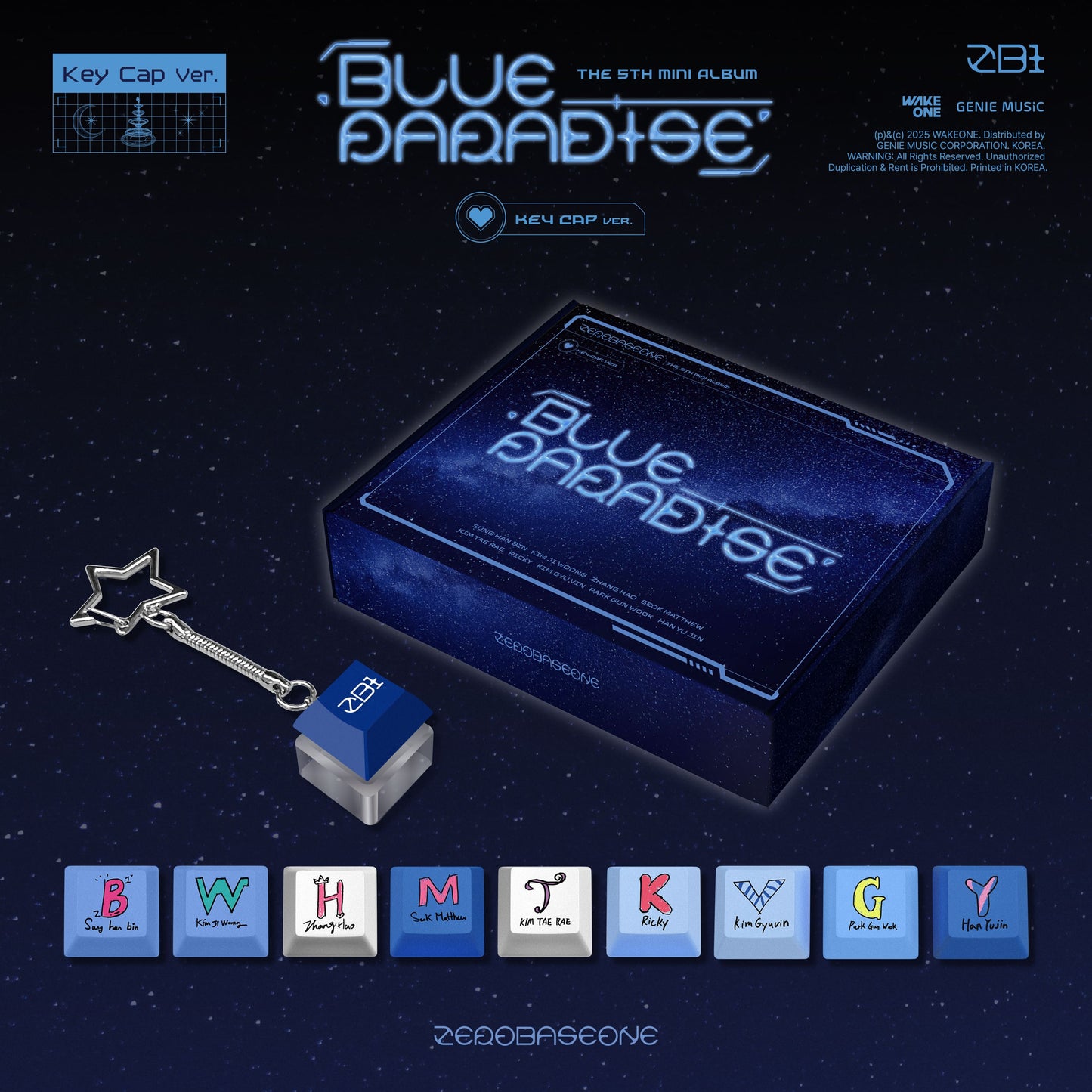 ZEROBASEONE The 5th Mini Album – BLUE PARADISE (Key Cap Ver.)