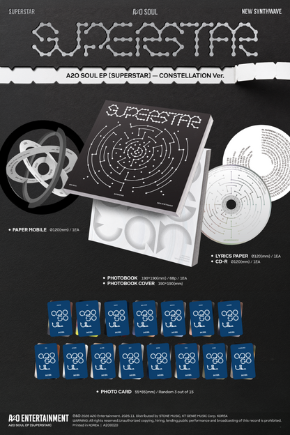 PRE-ORDER: A2O SOUL 1st EP Album - SUPERSTAR (Random)