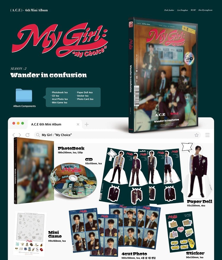 A.C.E 6th Mini Album – My Girl : “My Choice”