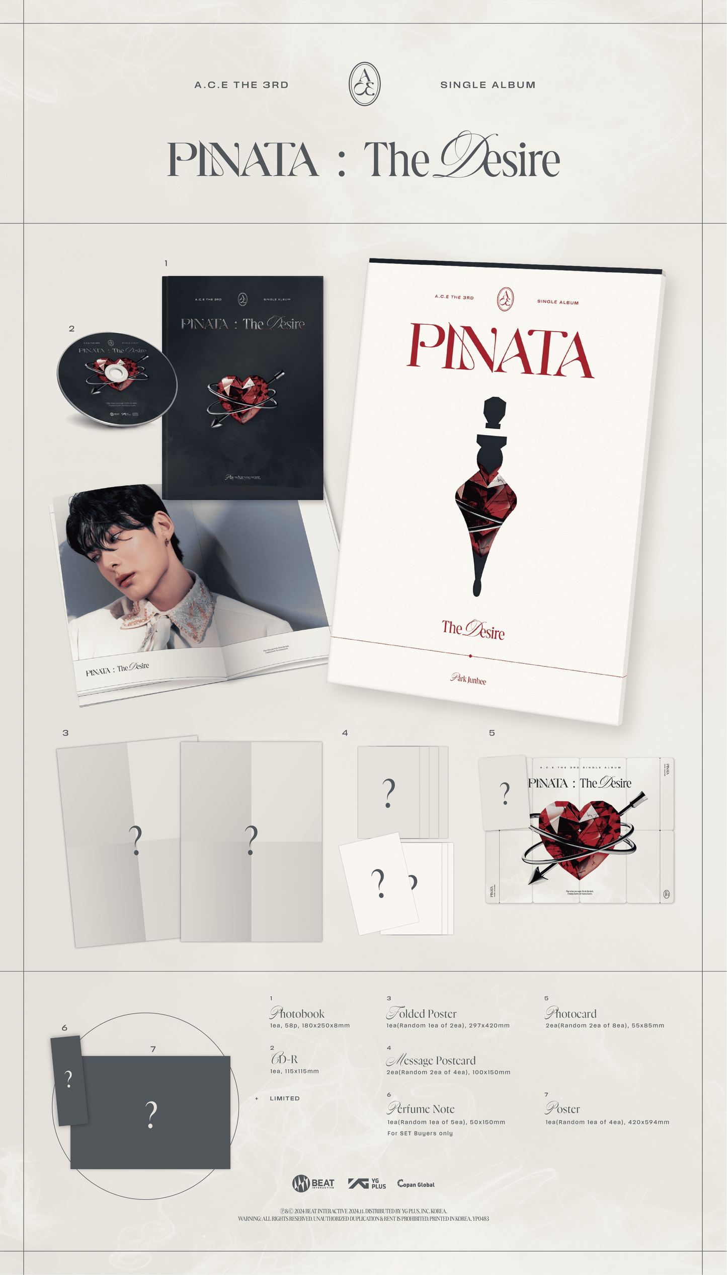 A.C.E 3rd Single Album – PINATA (Random)