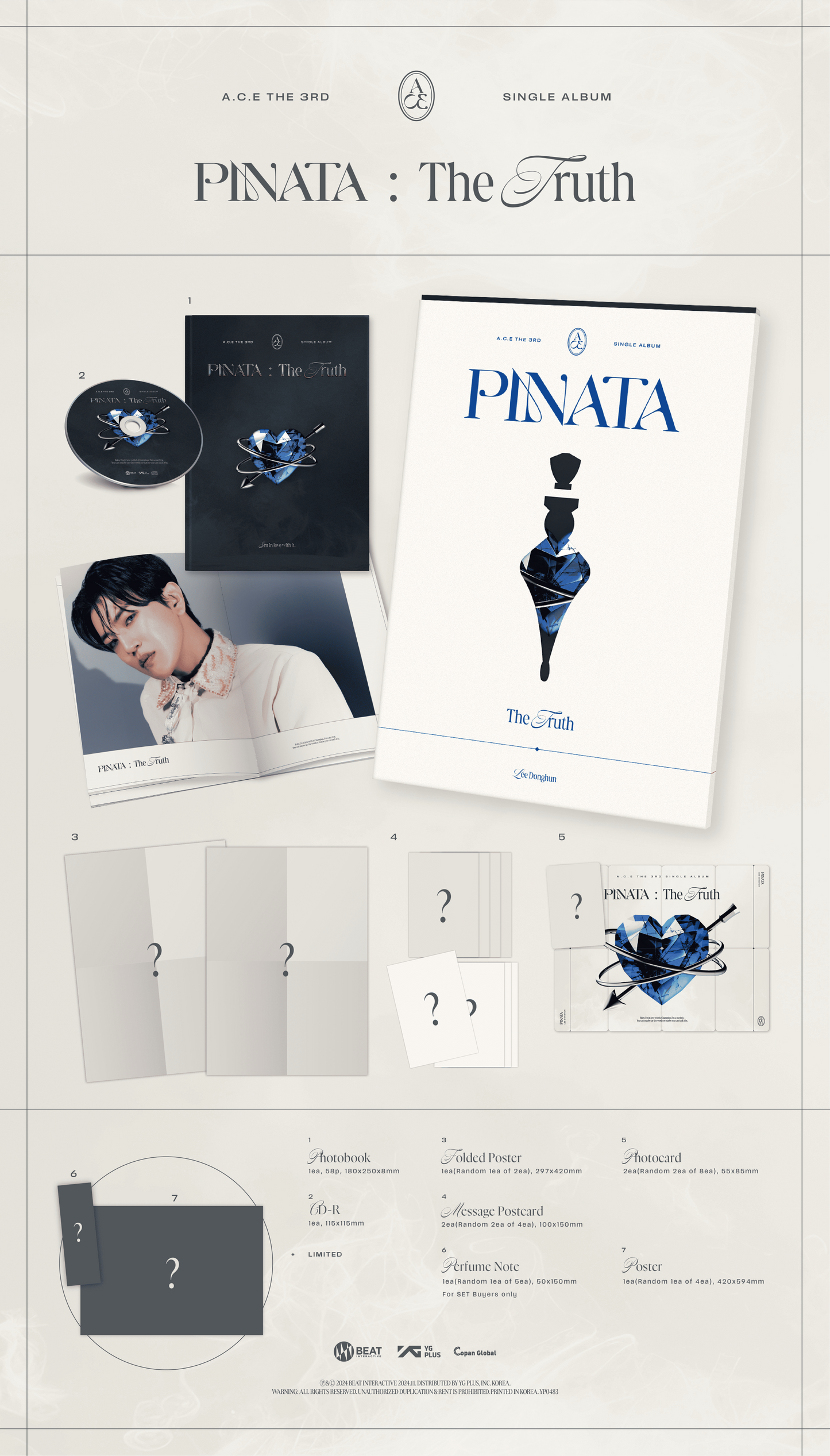A.C.E 3rd Single Album – PINATA (Random)