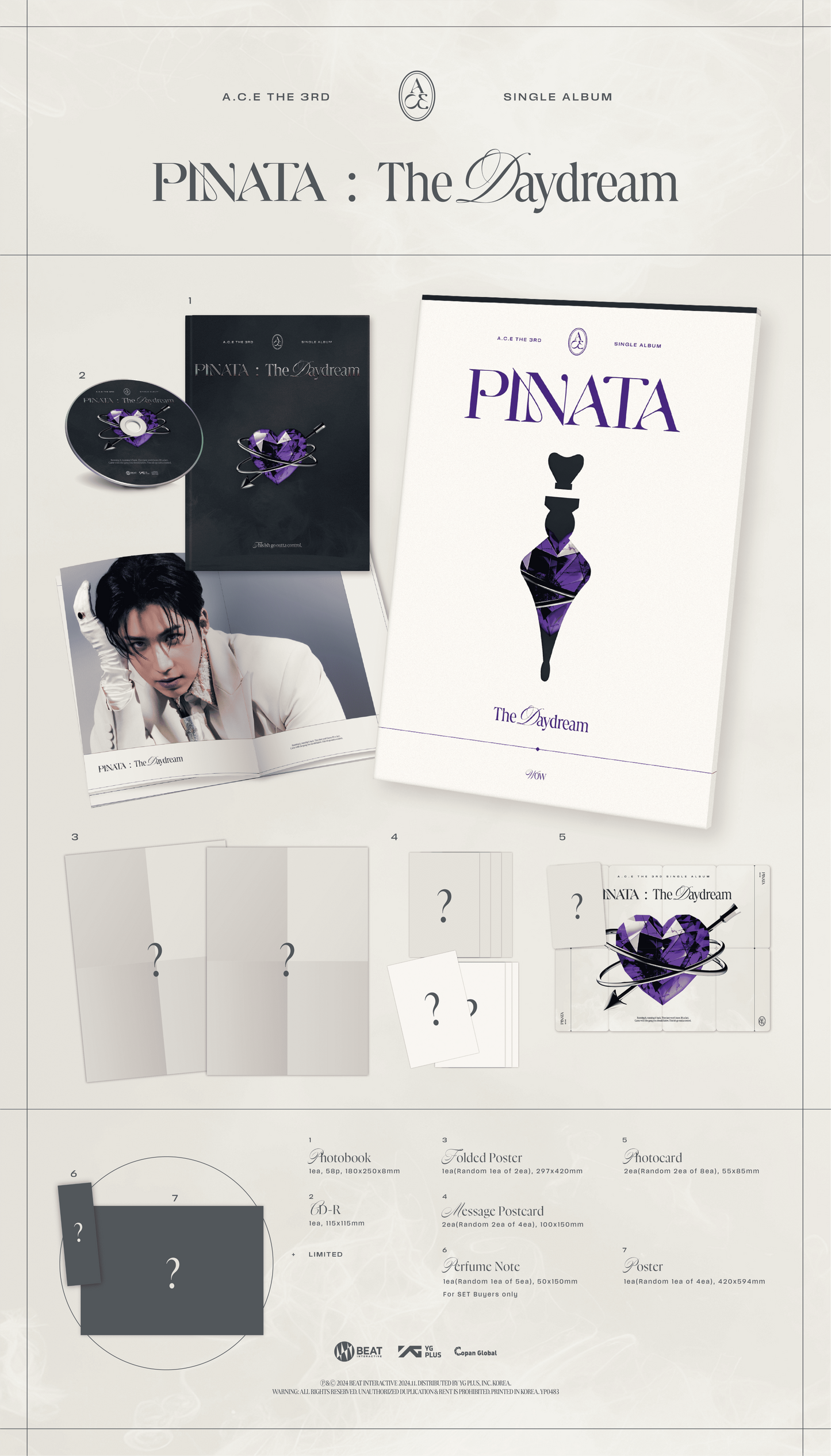 A.C.E 3rd Single Album – PINATA (Random)