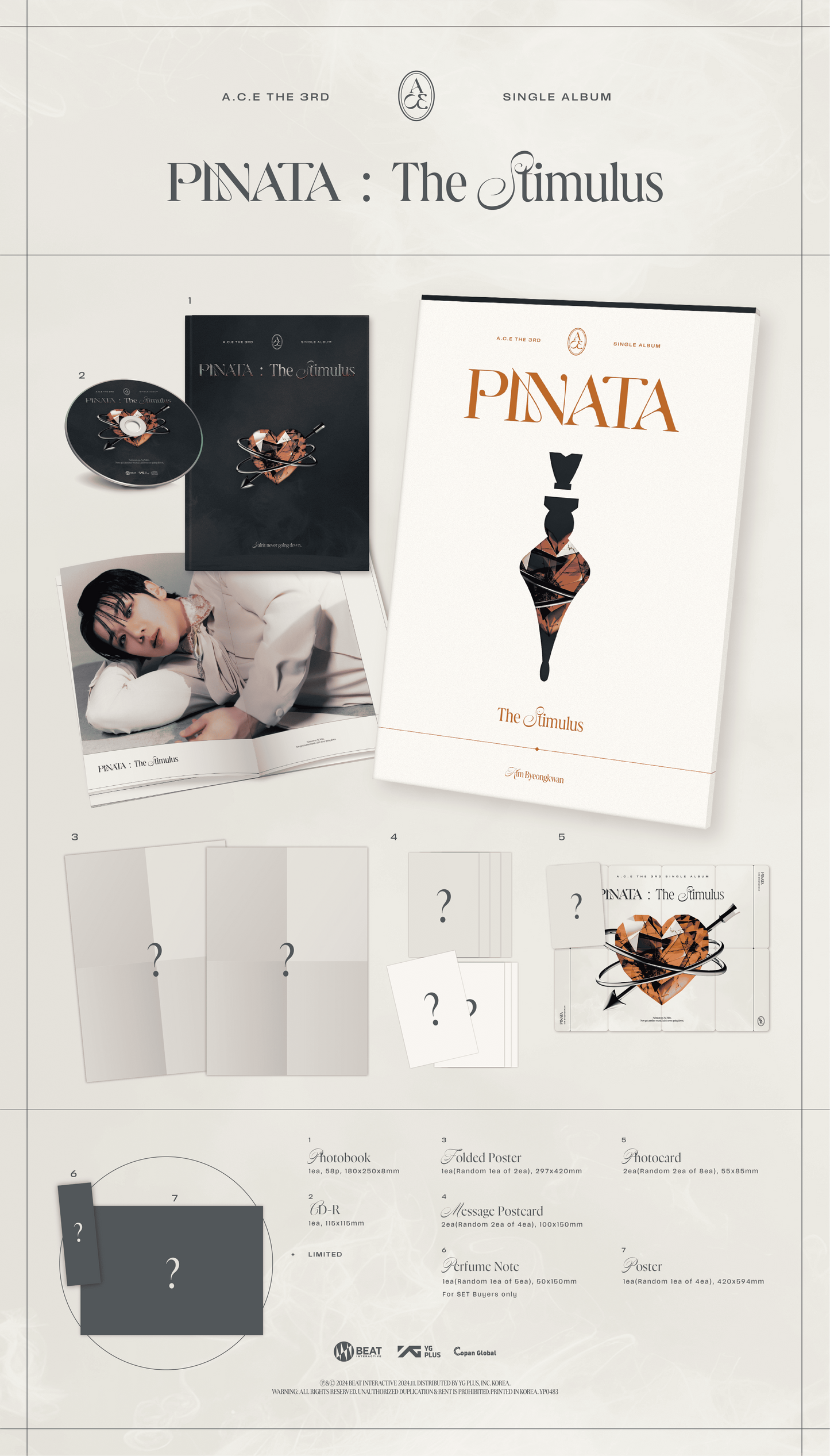 A.C.E 3rd Single Album – PINATA (Random)