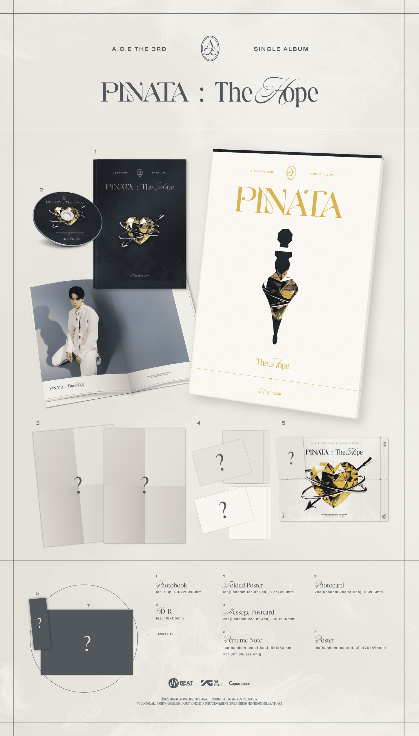 A.C.E 3rd Single Album – PINATA (Random)