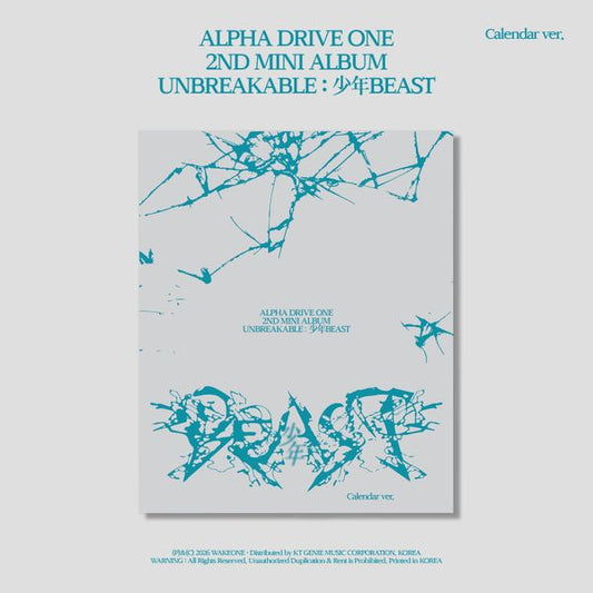 PRE-ORDER: ALPHA DRIVE ONE The 2nd Mini Album - UNBREAKABLE : 少年BEAST (Calendar Ver.)