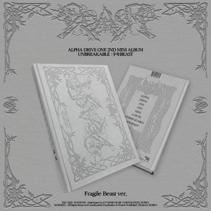 PRE-ORDER: ALPHA DRIVE ONE The 2nd Mini Album - UNBREAKABLE : 少年BEAST (Fragile Beast Ver.)