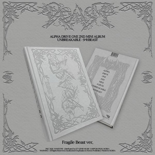 PRE-ORDER: ALPHA DRIVE ONE The 2nd Mini Album - UNBREAKABLE : 少年BEAST (Fragile Beast Ver.)