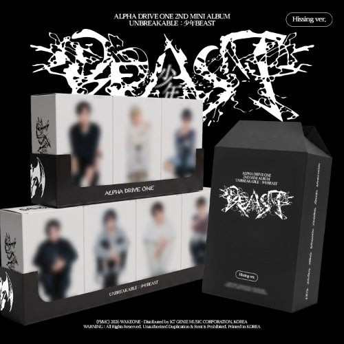 PRE-ORDER: ALPHA DRIVE ONE The 2nd Mini Album - UNBREAKABLE : 少年BEAST (Hissing Ver.) (Random)