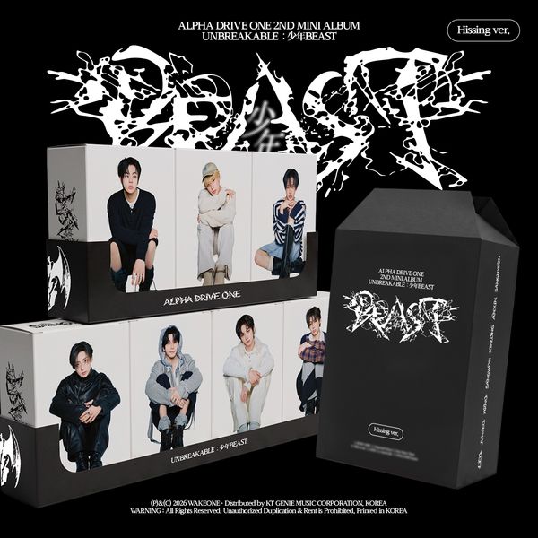 ALPHA DRIVE ONE The 2nd Mini Album - UNBREAKABLE : 少年BEAST (Hissing Ver.) (Random)