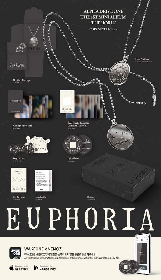 ALPHA DRIVE ONE The 1st Mini Album - EUPHORIA (Coin Necklace Ver.) (Limited Edition)