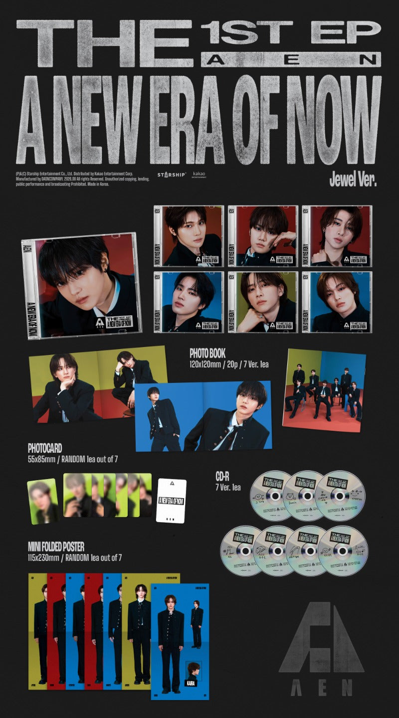 AEN The 1st EP Album - A NEW ERA OF NOW (Jewel Ver.) (Random)