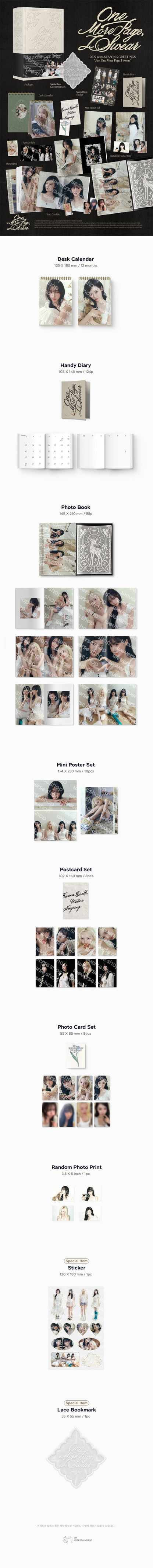 PRE-ORDER: aespa 2027 Season’s Greetings - Just One More Page, I Swear