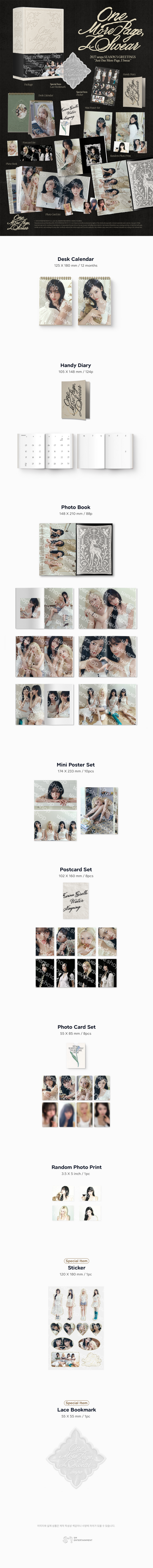 PRE-ORDER: aespa 2027 Season’s Greetings - Just One More Page, I Swear