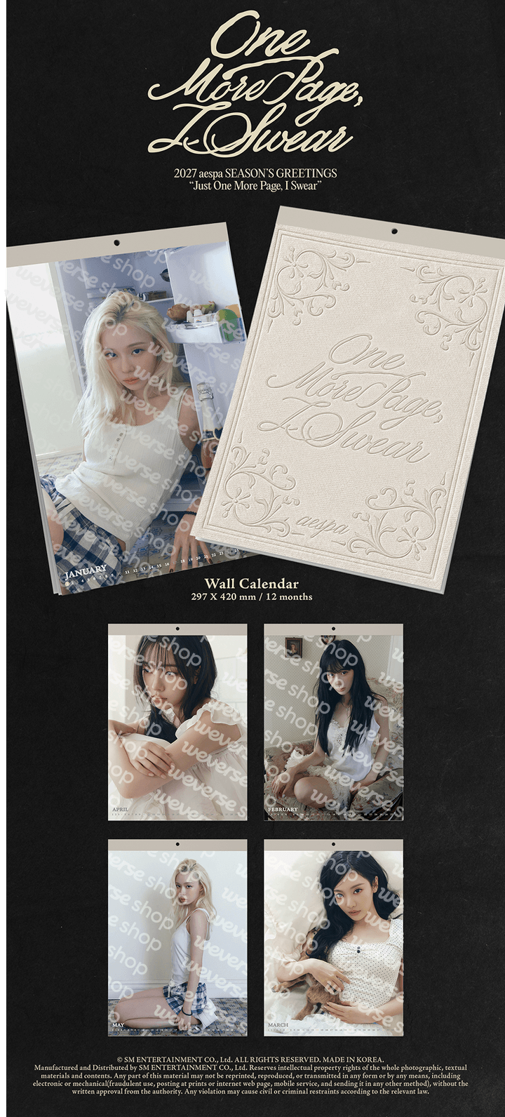 PRE-ORDER: aespa 2027 Season’s Greetings - Just One More Page, I Swear