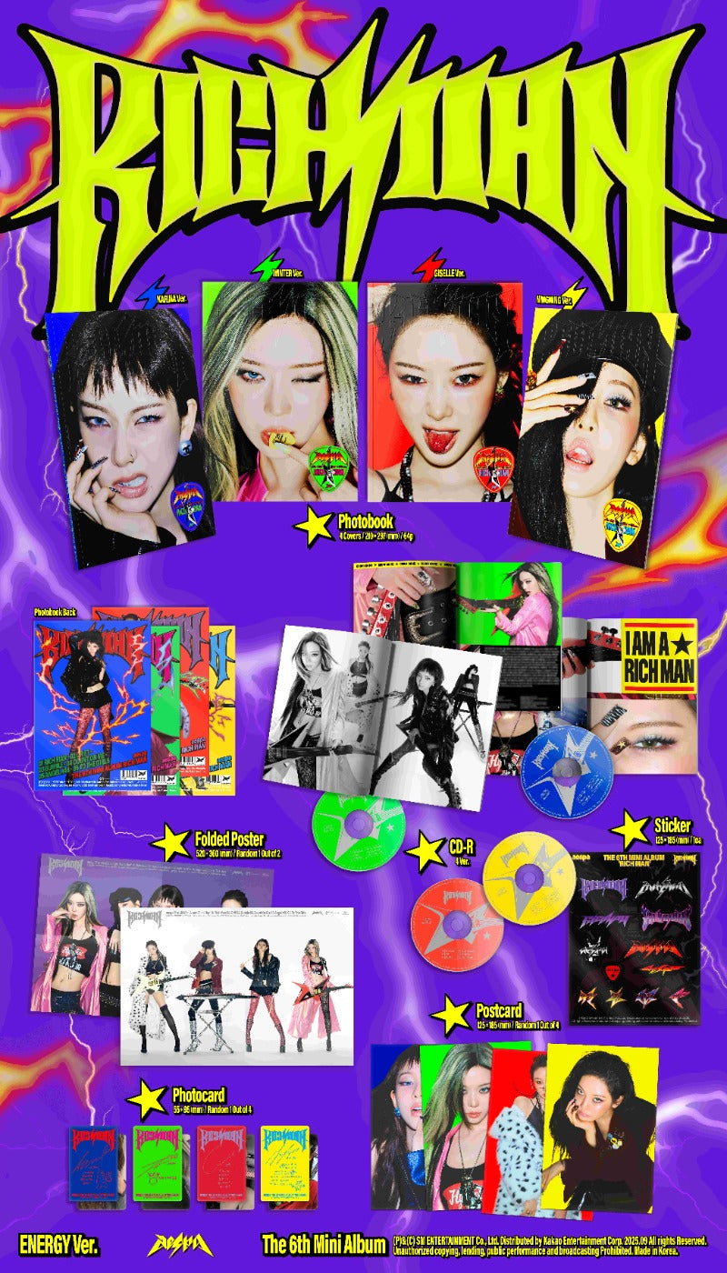 aespa The 6th Mini Album – Rich Man (ENERGY Ver.) (Random)