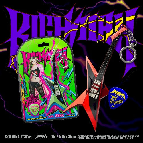 PRE-ORDER: aespa The 6th Mini Album – Rich Man (RICH MAN GUITAR Ver.) (Random)