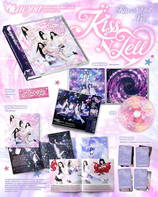aespa 1st Mini Album - KISS N TELL [Japanese Edition]
