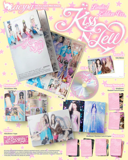 PRE-ORDER: aespa 1st Mini Album - KISS N TELL [Japanese Edition]