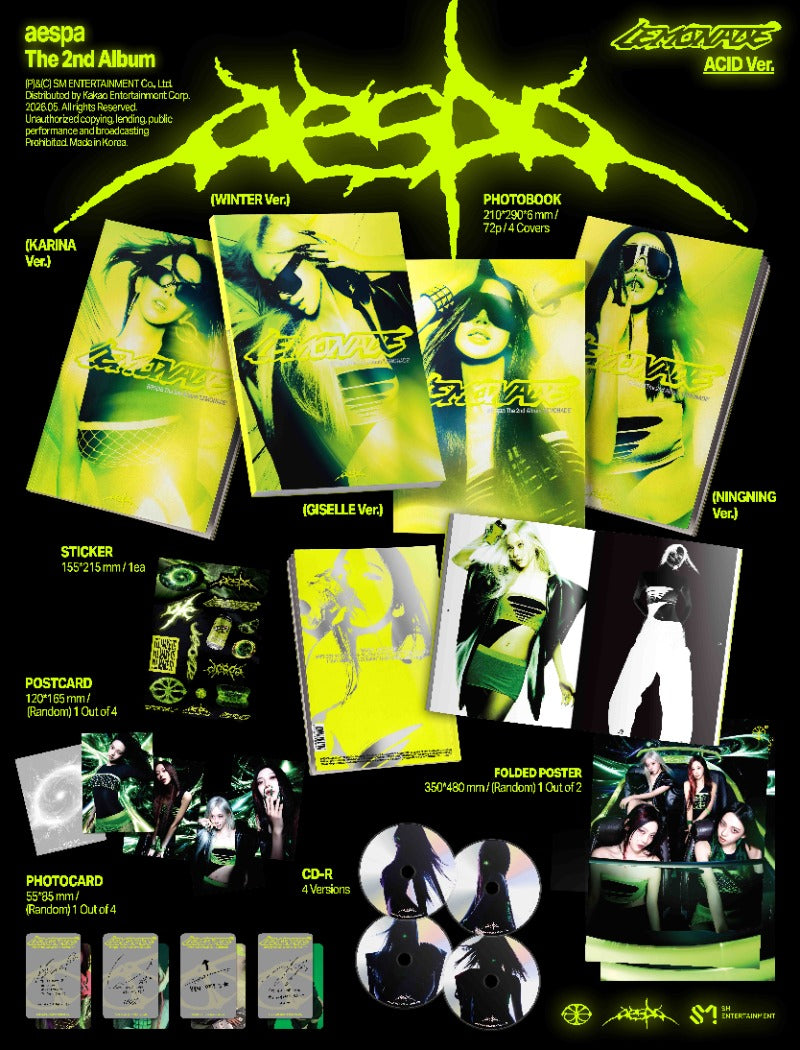 aespa The 2nd Album - LEMONADE (ACID Ver.) (Random)