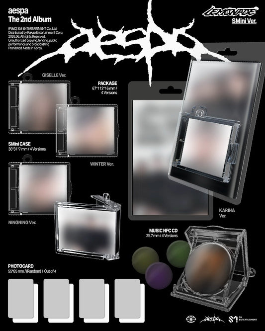 PRE-ORDER: aespa The 2nd Album - LEMONADE (SMini Ver.) (Random)