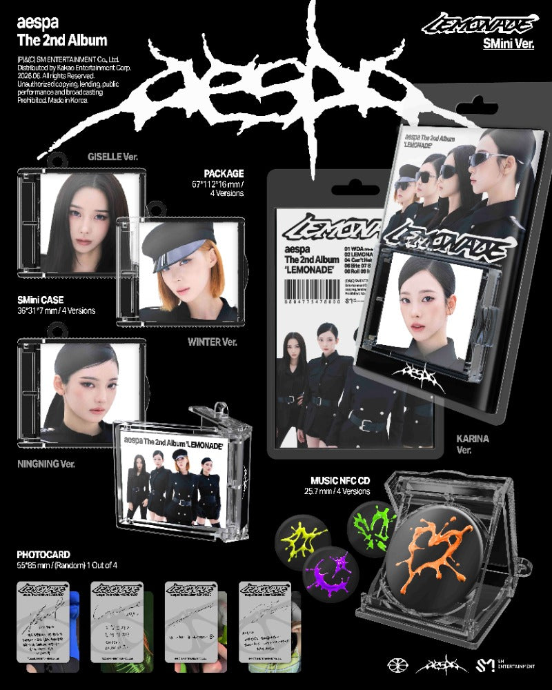 aespa The 2nd Album - LEMONADE (SMini Ver.) (Random)