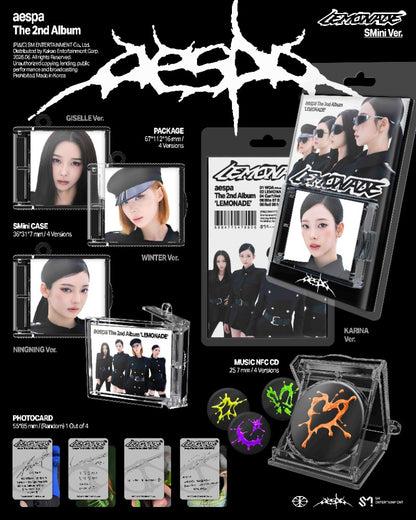 aespa The 2nd Album - LEMONADE (SMini Ver.) (Random)