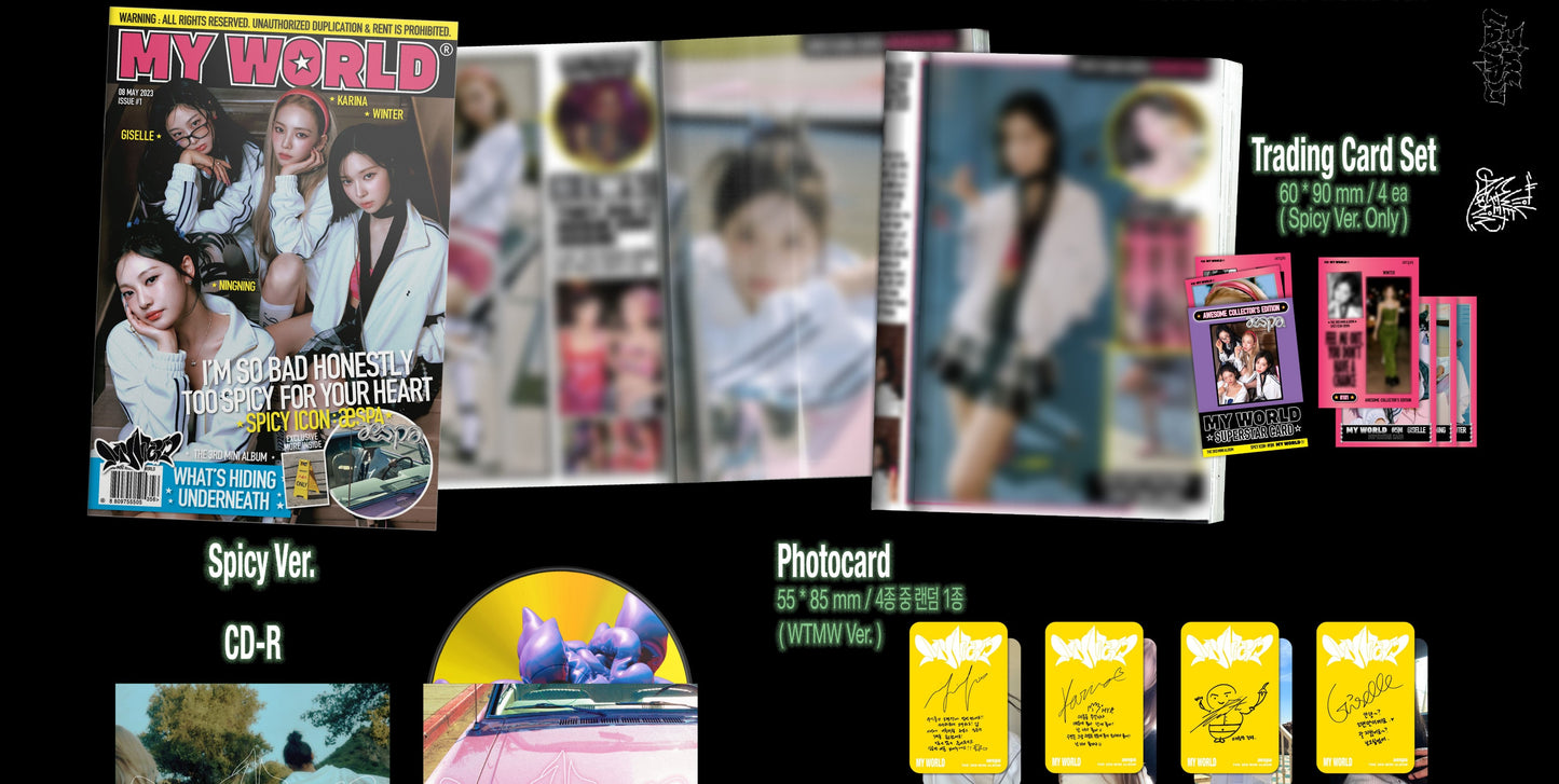 [PRE-OWNED] aespa Mini Album Vol. 3 - MY WORLD (Zine Ver.)