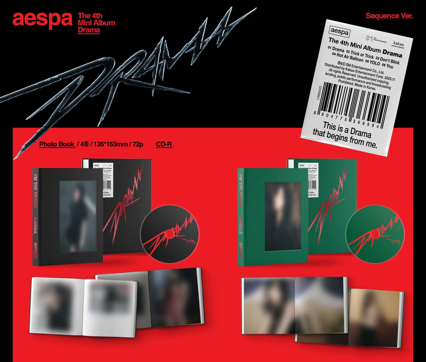 aespa Mini Album Vol. 4 – Drama (Sequence Ver.) (Random)
