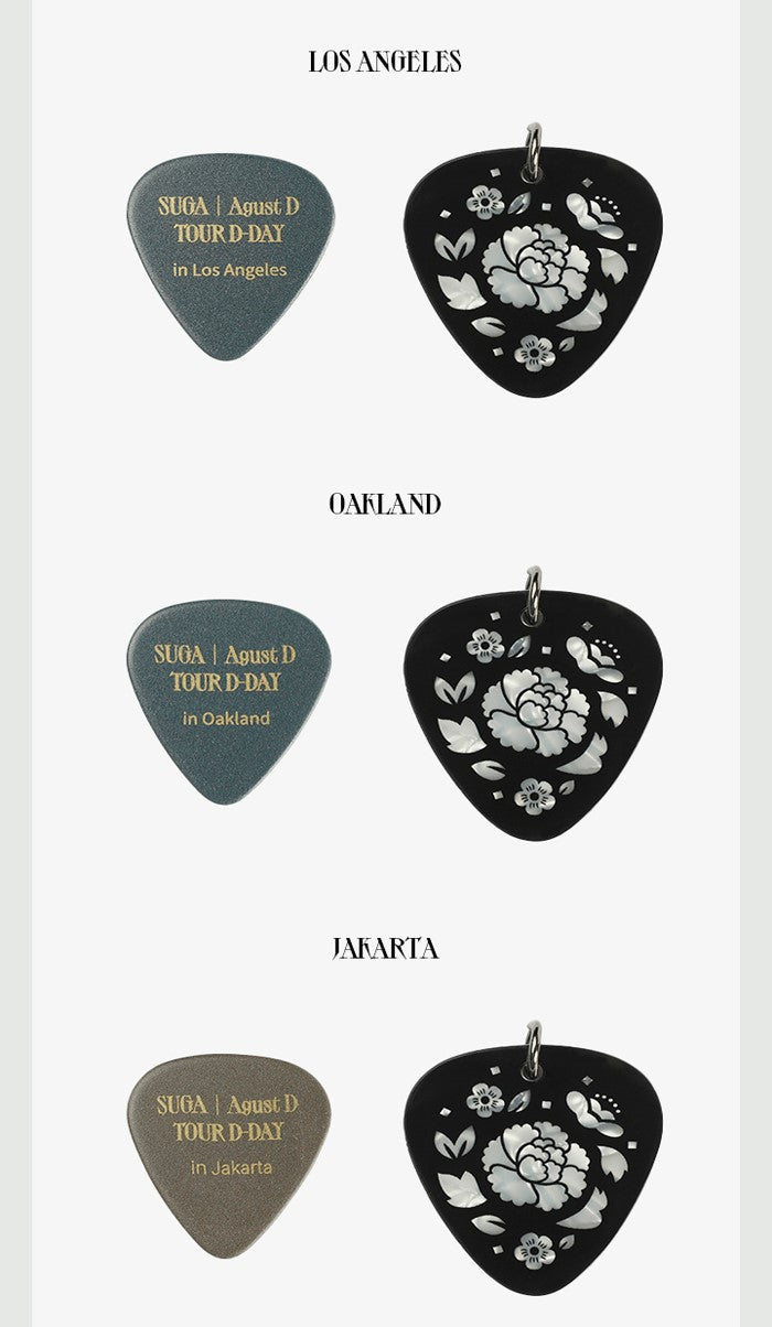Agust D (SUGA) – TOUR [D-DAY THE FINAL] Guitar Pick Set – K-Pop