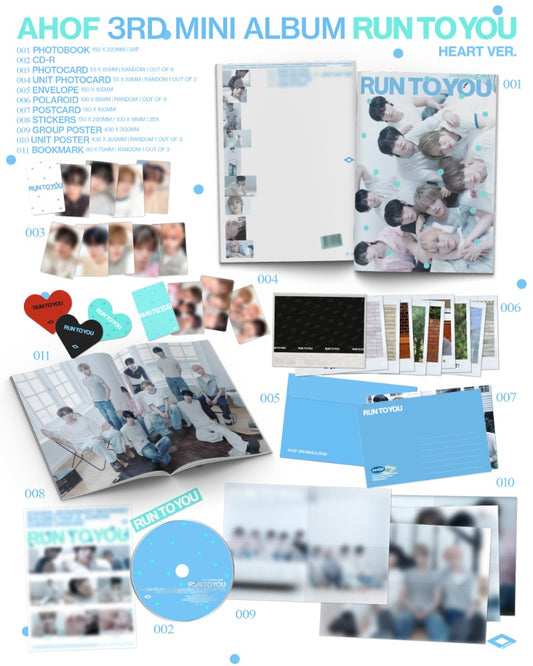 PRE-ORDER: AHOF The 3rd Mini Album - RUN TO YOU (Photobook Ver.)