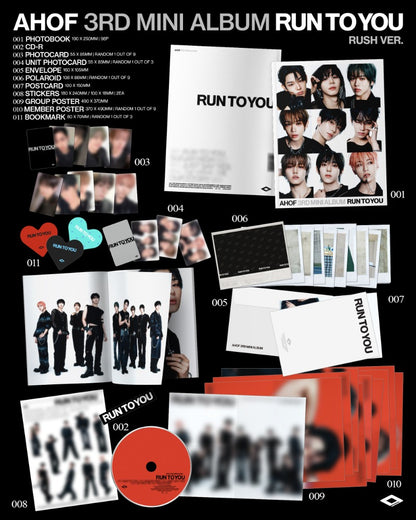 PRE-ORDER: AHOF The 3rd Mini Album - RUN TO YOU (Photobook Ver.)