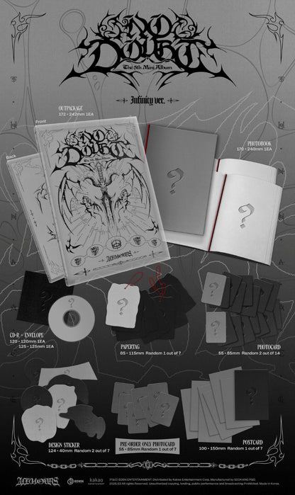 PRE-ORDER: ALL(H)OURS 5th Mini Album - NO DOUBT (Random)