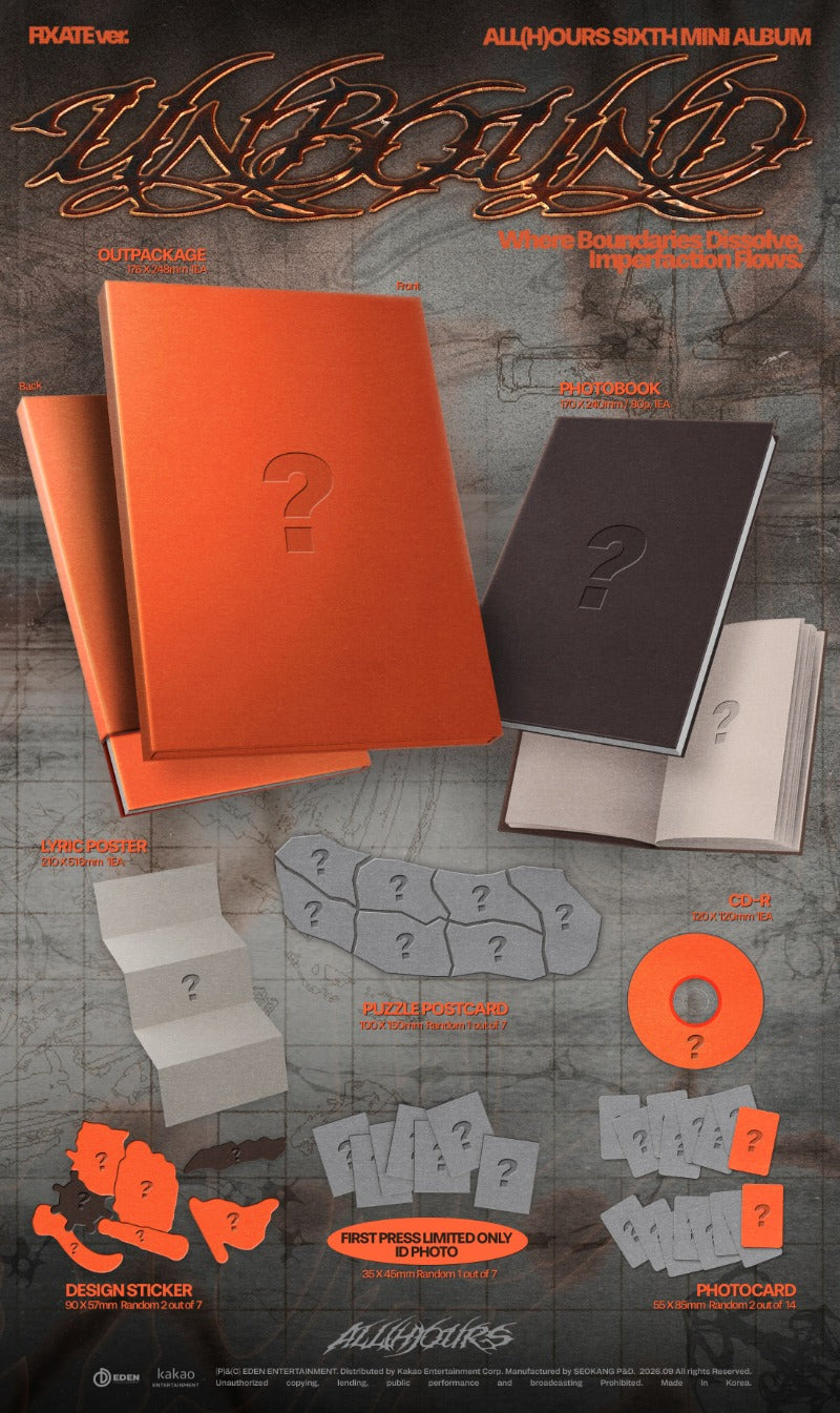 PRE-ORDER: ALL(H)OURS 6th Mini Album - UNBOUND (Random)