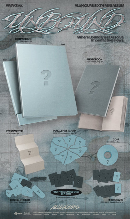 PRE-ORDER: ALL(H)OURS 6th Mini Album - UNBOUND (Random)