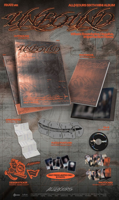 ALL(H)OURS 6th Mini Album - UNBOUND (Random)